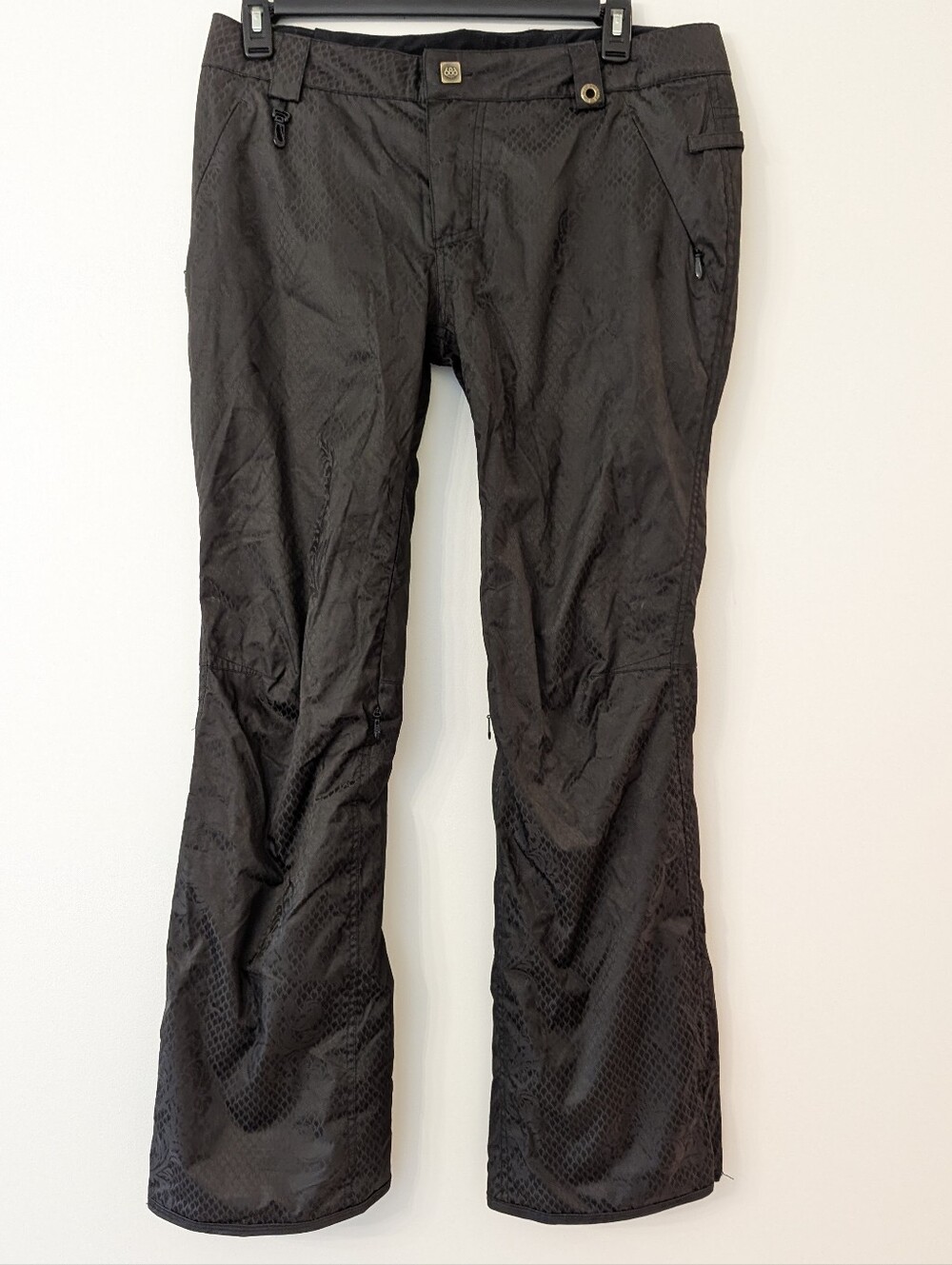686 Parklan Meadow Ski Snowboard Pants Black Snakeskin Women's Large